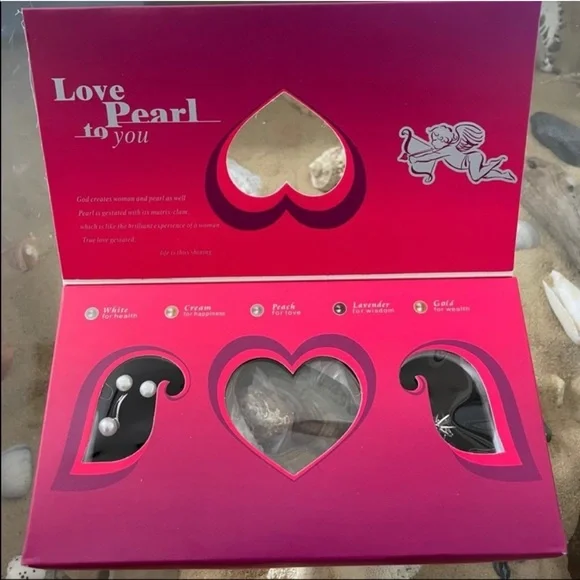 SET OF TWO Chasteness Fortune Pearl jewelry set earrings, necklace & ring - Picture 3 of 17